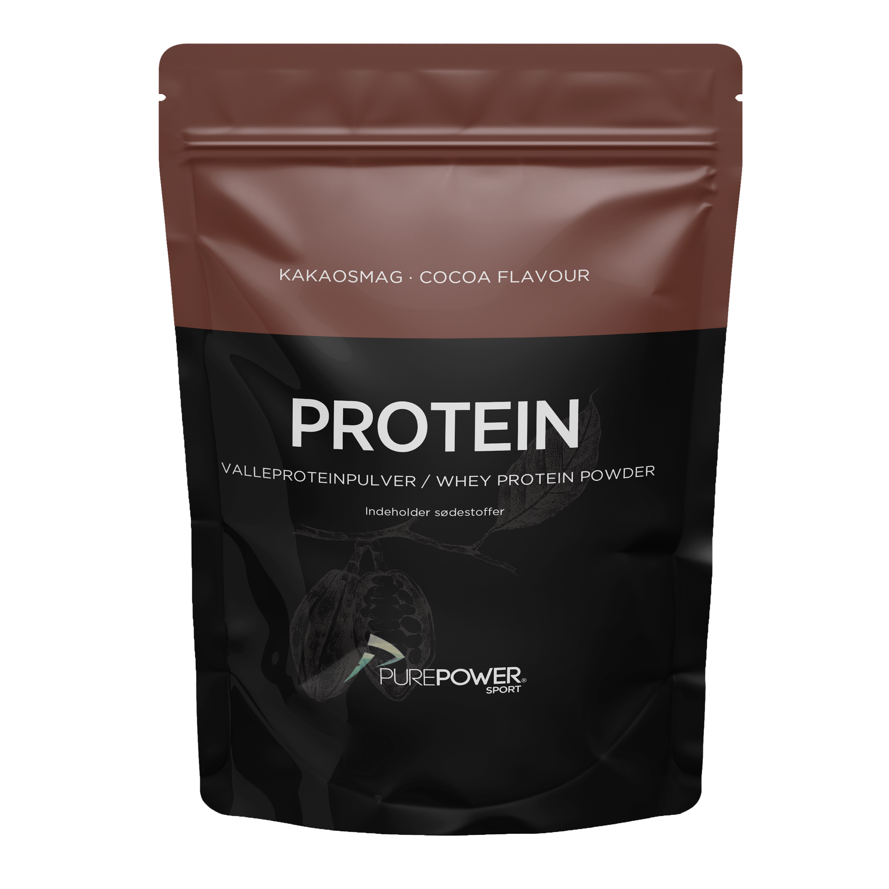 PurePower valleprotein kakao 1 kg pose