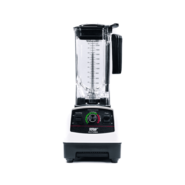 RAW Blender X 2,5 Turbo hvid 1800W high-speed blender med 2,2 liter BPA-fri Tritan kande